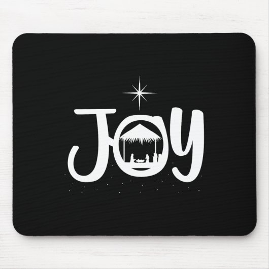 Kerststal van Jezus Christus Cool Kerstkleding Muismat (Voorkant)