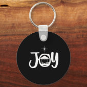 Kerststal van Jezus Christus Cool Kerstkleding Sleutelhanger (Voorkant)