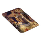 Kerststal vintage, 3 herders en Jezus Magneet (Rechterzijde)