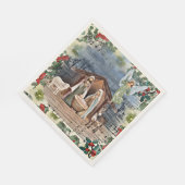 Kerststal, vreugde voor de wereld, servet (Hoek)