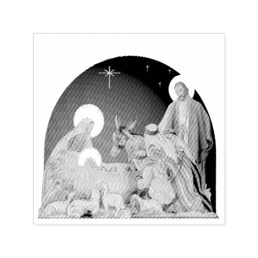 Kerststal Zelfinktende Stempel (Design)