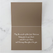 Kerststallandschap met winterbloemen kaart (Binnen)