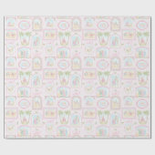 Kerststallen in pastelkleuren cadeaupapier (Vlak)