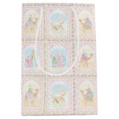 Kerststallen in pasteltinten medium cadeauzakje (Voorkant)