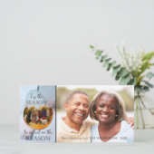 Kerststalletje ter gelegenheid van het seizoen feestdagenkaart (Staand voorkant)