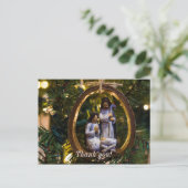 Kerststalornament Briefkaart (Staand voorkant)