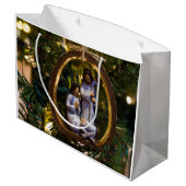 Kerststalornament Groot Cadeauzakje (Achterkant Gekanteld)
