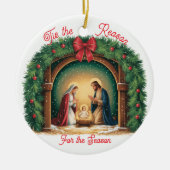 Kerststalornament Keramisch Ornament (Voorkant)