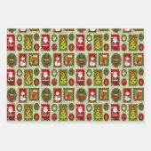 Kerststamp Cadeauverpakkingsvellen  Inpakpapier Vel (Voorkant 2)