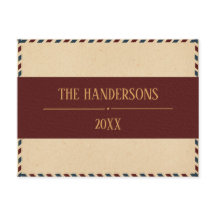 Kerststamp in vintage stijl