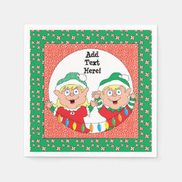 Kerststandaard Cocktail Napkin Servetten