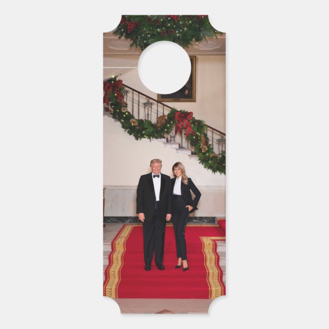 Kerststappen President Donald Trump en Melania Deurhanger (Voorkant)