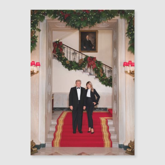 Kerststappen President Donald Trump & Melania (Voorkant)