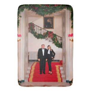 Kerststappen President Donald Trump & Melania Badmat