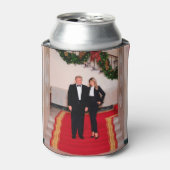 Kerststappen President Donald Trump & Melania Blikjeskoeler (Blikje Voorkant)