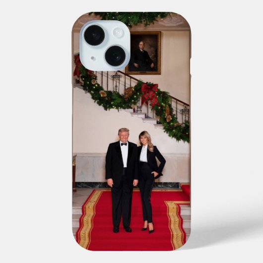 Kerststappen President Donald Trump & Melania Case-Mate iPhone Case (Achterkant)