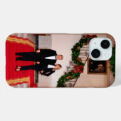 Kerststappen President Donald Trump & Melania Case-Mate iPhone Case (Achterkant (horizontaal))