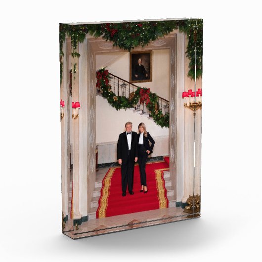 Kerststappen President Donald Trump & Melania Fotoblokken (Links)