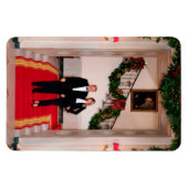 Kerststappen President Donald Trump & Melania Magneet (Horizontaal)