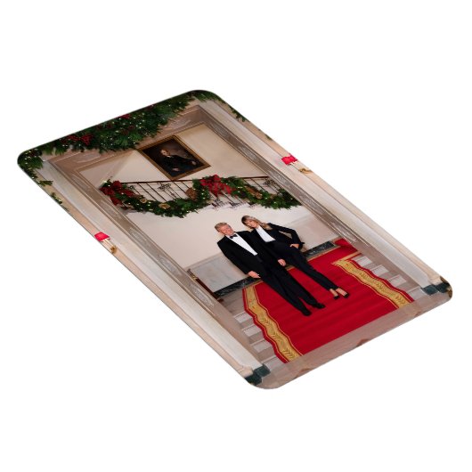 Kerststappen President Donald Trump & Melania Magneet (Rechterzijde)