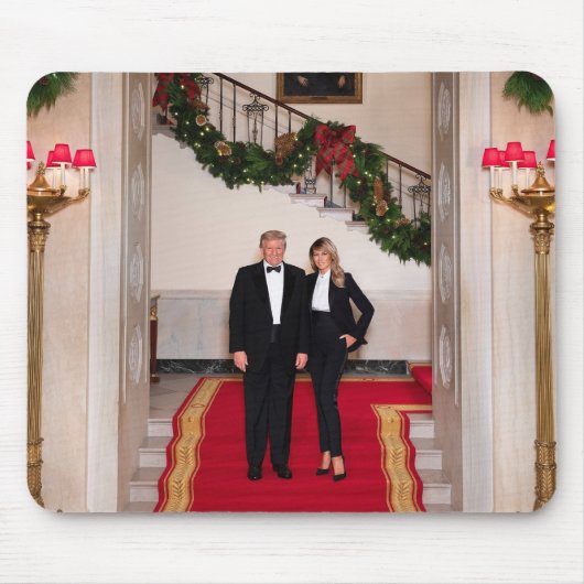 Kerststappen President Donald Trump & Melania Muismat (Voorkant)