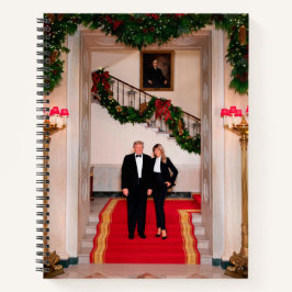 Kerststappen President Donald Trump & Melania Notitieboek