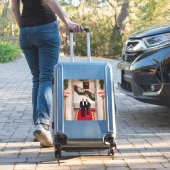 Kerststappen President Donald Trump & Melania Sticker (Koffer Insitu)