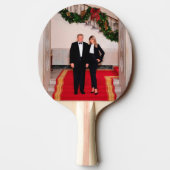 Kerststappen President Donald Trump & Melania Tafeltennisbatje (Achterkant)