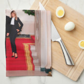 Kerststappen President Donald Trump & Melania Theedoek (Quarter Fold)