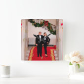 Kerststappen President Donald Trump & Melania Vierkante Klok (Huis)