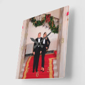 Kerststappen President Donald Trump & Melania Vierkante Klok (Hoek)