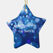 kerstStar-Ornament - Aangepaste naam Keramisch Ornament (Links)