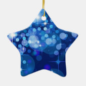 kerstStar-Ornament - Aangepaste naam Keramisch Ornament (Achterkant)