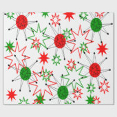 KerstStarburen Cadeaupapier (Vlak)