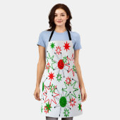 KerstStarburen Schort (Gedragen)