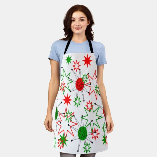 KerstStarburen Schort (Gedragen)