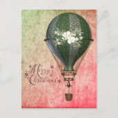 KerstSteampunk-ballon Briefkaart (Voorkant)