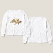 kerststegosaurus Funny Festive Dinosaur Elf (Voorkant /achterkant)