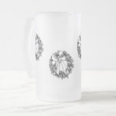 KerstStein Matglas Bierpul (Voorkant links)