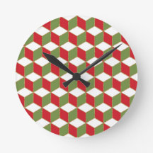 Kerststemming blokjes illusiepatroon