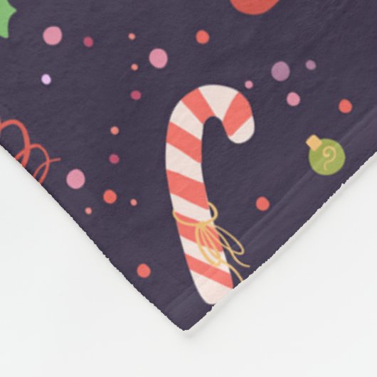 kerststemming fleece deken (Hoek)