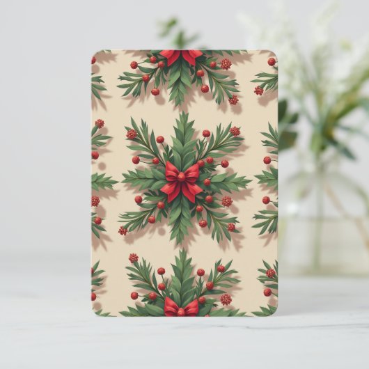 Kerststemming moderne, antiek briefkaarten (Staand voorkant)