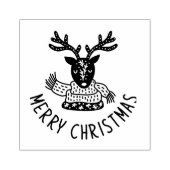 KERSTSTEMPEL - Christmas RENDIER Stamp Rubberstempel (Afrduk)