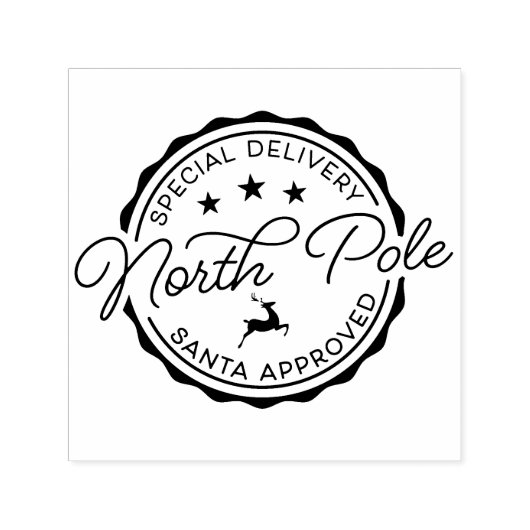 Kerststempel Speciale levering Sinterklaas Stamp Zelfinktende Stempel (Design)