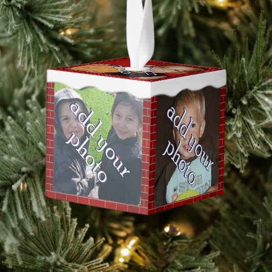 Kerststenen en sneeuwfoto Lijst Decoratie (Boom)