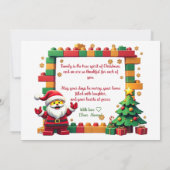 Kerststenen & Gelach kaart (Achterkant)