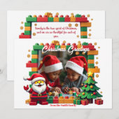 Kerststenen & Gelach kaart (Voorkant / Achterkant)