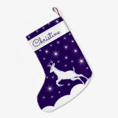 kerststeniging met rendiersneeuw bij Sta Kleine Kerstsok (Achterkant (Hangend))