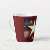 Kerstster 1 latte mok (Linkerhoek)