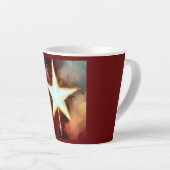 Kerstster 1 latte mok (Rechterhoek)